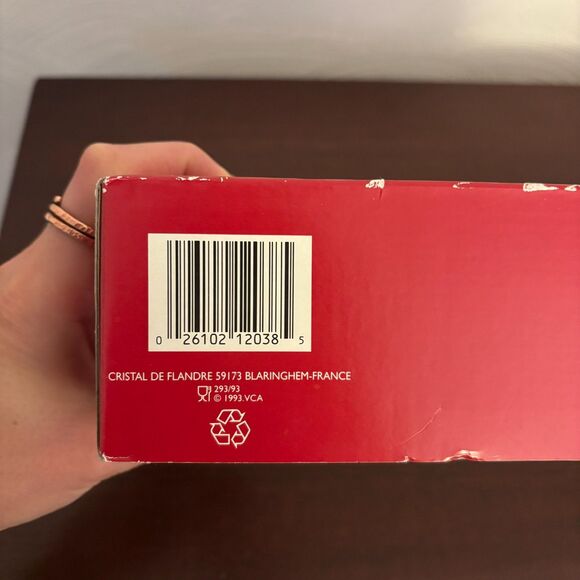 Salzburg Cristal De Flandre Champagne Flutes 24% Pb Crystal Set of 4 NIB Wedding - Picture 8 of 8